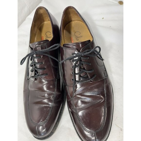 Cole Haan Men's NikeAir Split-Toe Derby Mahogany Leather Dress Shoes Size 11 M - Picture 4 of 15